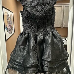 Fun Black Floral Dress